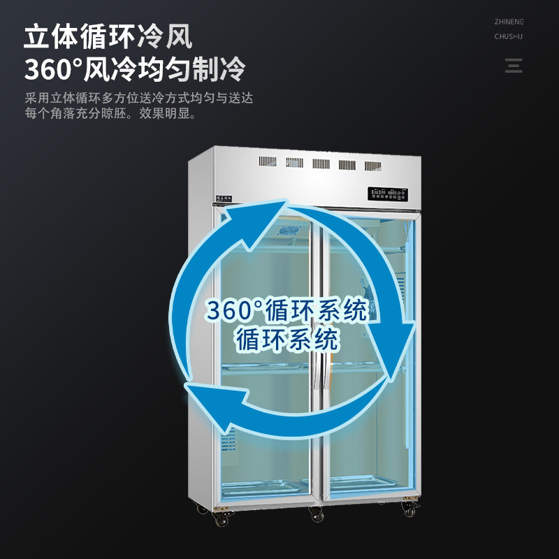 佰友烤鸭风干柜烧腊风干机烧鸭柜脆皮五肉晾胚柜冷藏商用