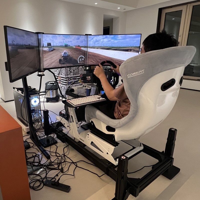 五分科技四轴赛车模拟器力座椅动态支架 游戏方向盘轴轴全