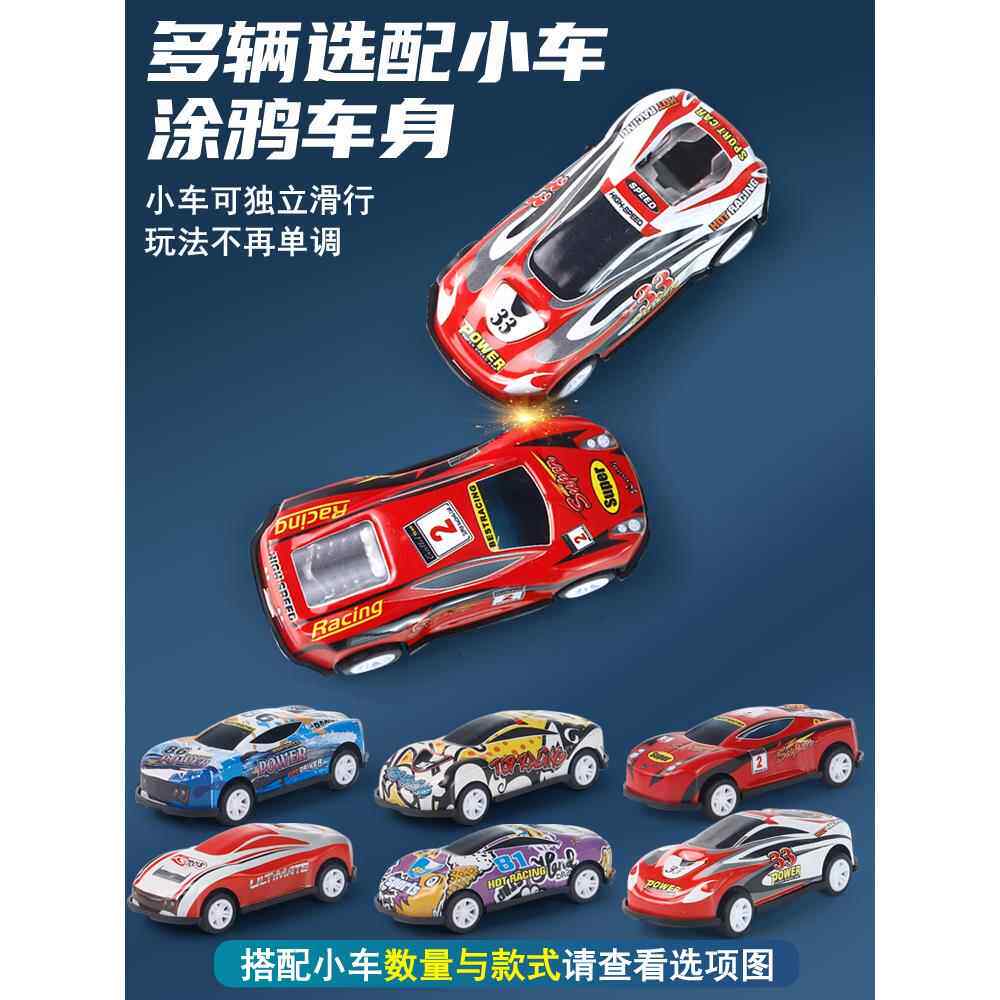 儿童车惯性小孩平板拖车宝宝大货车运输车男孩轨道合金小汽车