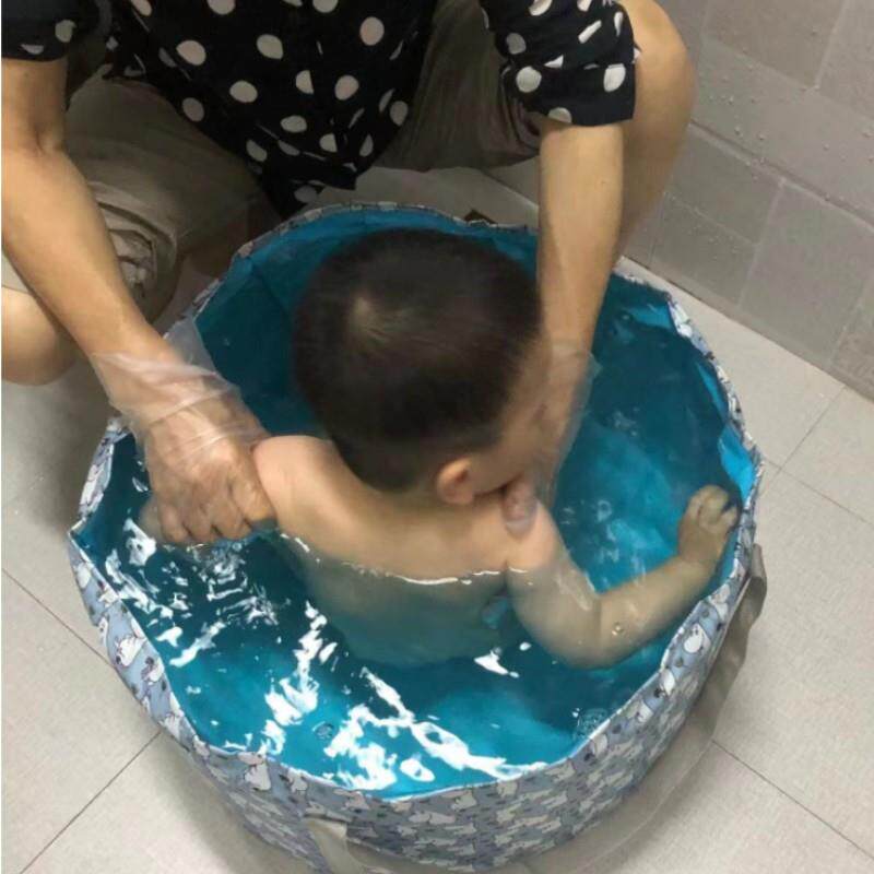 儿童泡澡袋免安装折叠便携洗澡盆男孩女孩泡澡桶保温沐浴家用加厚