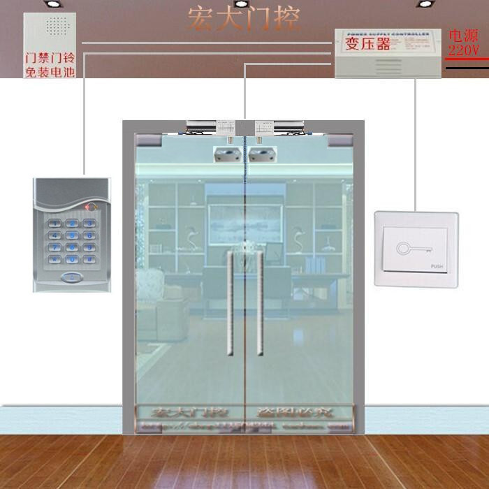门禁系统装电子锁门禁刷卡密码电插锁办公室小区门禁玻璃门整