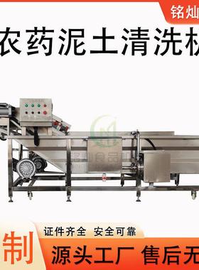 橘子黄桃气泡清洗机花生土豆西蓝花全自动清洗机