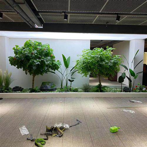 仿真枫叶树大型绿植造景假红枫树植物落地客厅装饰假花树田园假树