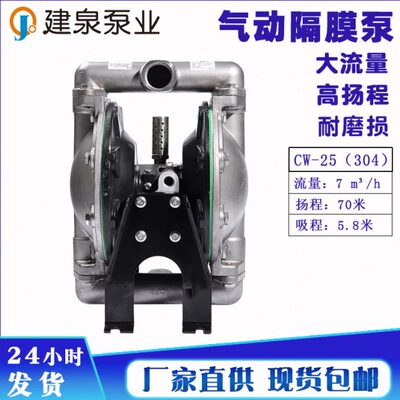 厂家直供BQG350/0.2矿用气动隔膜泵铝合金山道橡胶膜片排污抽水泵