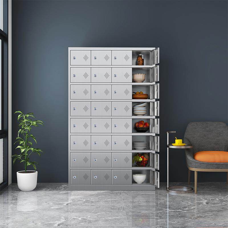 304不锈钢碗柜食堂员工餐具柜带锁餐盘柜工厂餐厅饭盒收纳存放柜,商业/办公家具,办公储物柜,淘宝优惠券,粉丝福利购,淘宝优惠卷