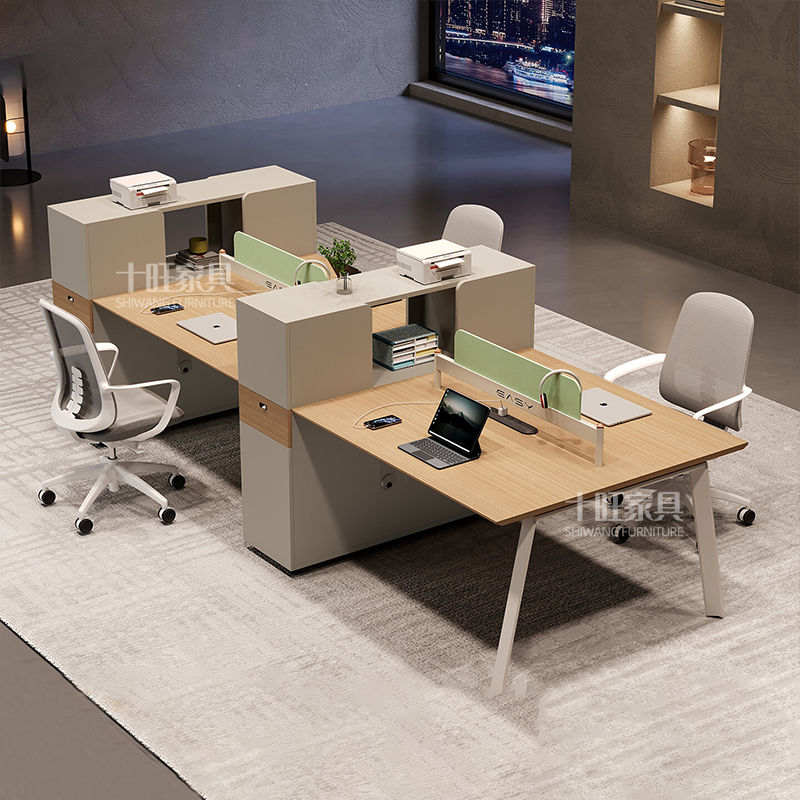 职员办公桌椅组合简约现代办公室家俱员工位职员桌四人位屏风卡座,商业/办公家具,组合/屏风工作位,淘宝优惠券,粉丝福利购,淘宝优惠卷