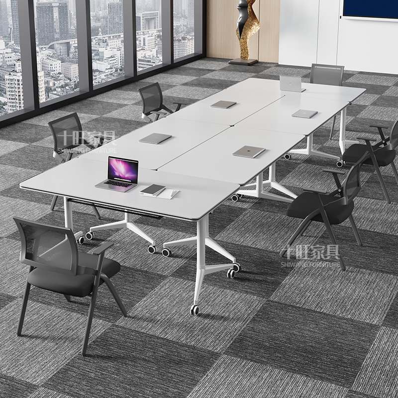 会议桌可移动折叠培训桌椅组合