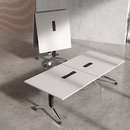 折叠会议桌长条桌培训桌可移动拼接办公桌多功能伸缩培训机构课桌