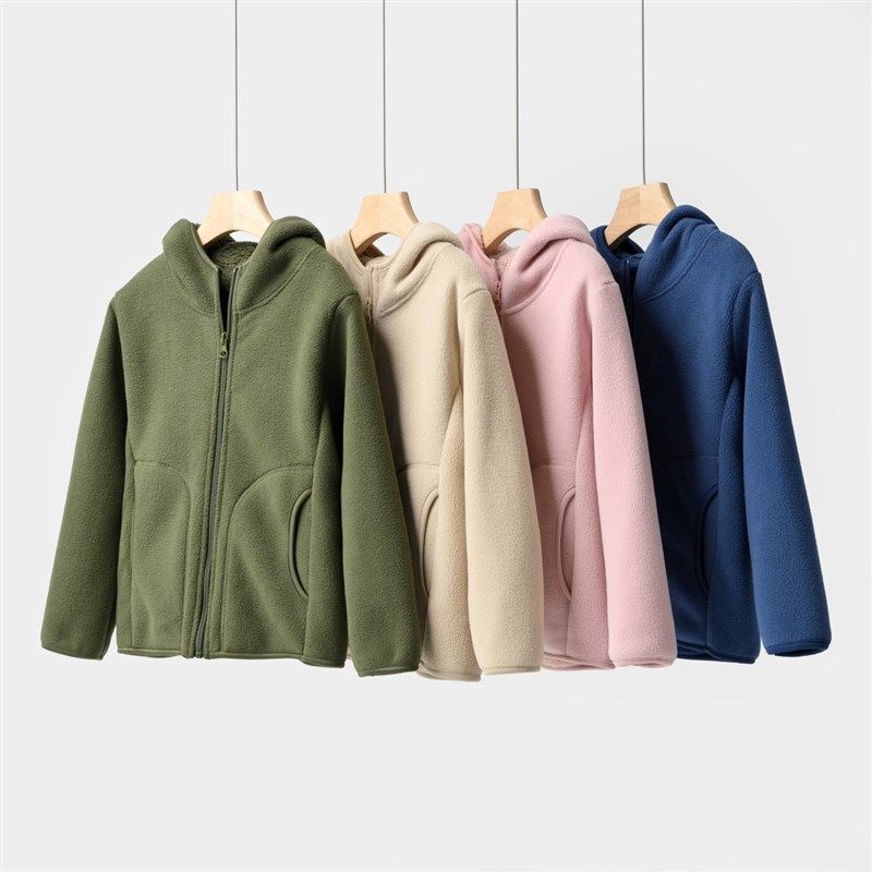 450克 A类加厚儿童摇粒绒连帽外套男女童双面绒保暖上衣 冬款童装,童装/婴儿装/亲子装,普通外套,淘宝优惠券,粉丝福利购,淘宝优惠卷