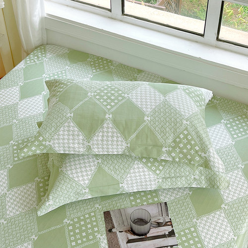 老粗布枕套一对装全棉纯棉加厚家用48cm74cm学生夏季新款枕头套