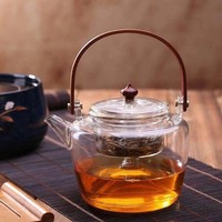 天久璃匠耐熱玻璃茶具煮水壺茶壺蒸茶壺提梁壺電陶爐可用