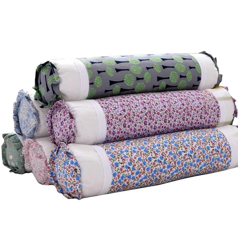 圆柱枕荞麦硬枕芯糖果型枕套睡觉专用助睡眠圆形全决明子护颈枕头