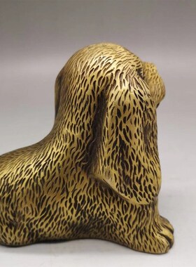 铜狗摆件纯铜生肖狗家居装饰家居礼品办公室金属工艺品摆设