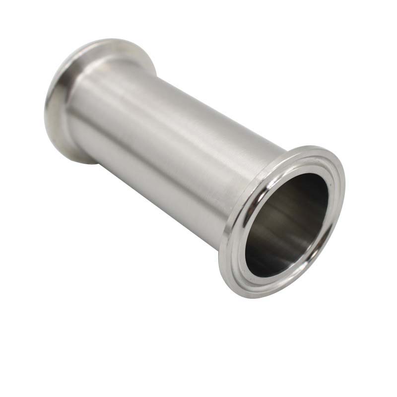 直通管接头不锈钢快装直管304/316卡箍卡盘快速接头长度100mm管件