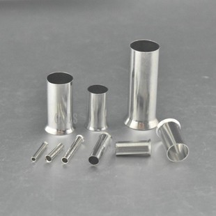 EN6012管型裸接线端子针形欧规 冷压端头插针线鼻6平方铜管 套管