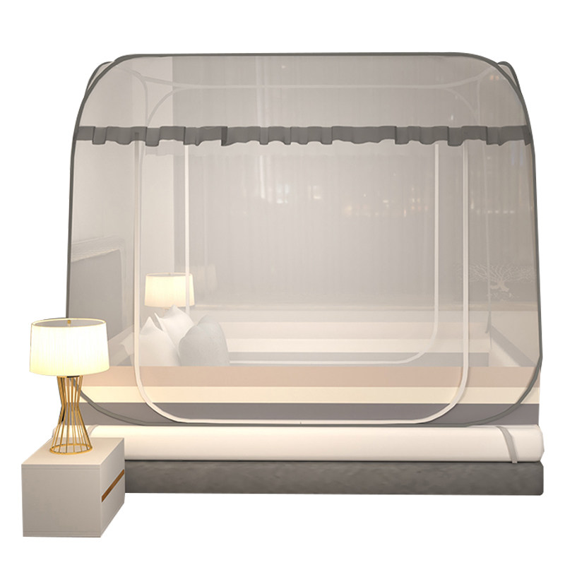 2023新款蒙古包蚊帐家用卧室免安装学生宿舍防摔儿童可折叠纹帐夏,床上用品,蚊帐,淘宝优惠券,粉丝福利购,淘宝优惠卷