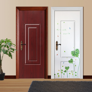 家具包门贴纸旧木门卧室翻新房间装饰宿舍自粘防水创意温馨仿木纹