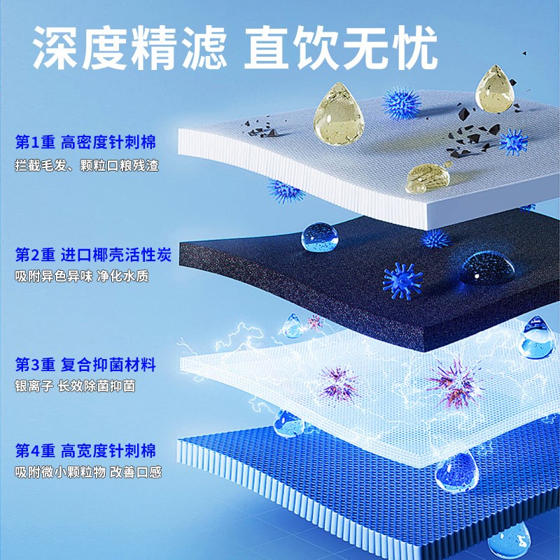 猫咪滤芯饮水机自动循环流动喝水无线充电冬季恒温加热宠物饮水器