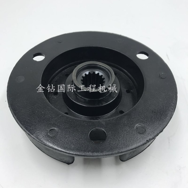 适用玉柴挖掘机配件YC35/45/60/65/85连接盘连接胶液压泵联轴器