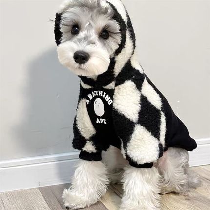 保暖加绒加厚宠物狗狗衣服秋冬季小型犬泰迪博美雪纳瑞衣服防掉毛