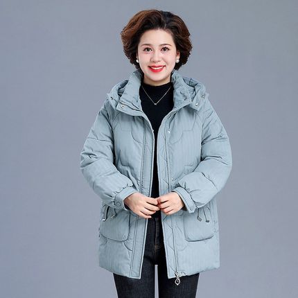 中年妈妈棉衣冬装外套新款加厚羽绒棉服中老年人女装冬季洋气棉袄