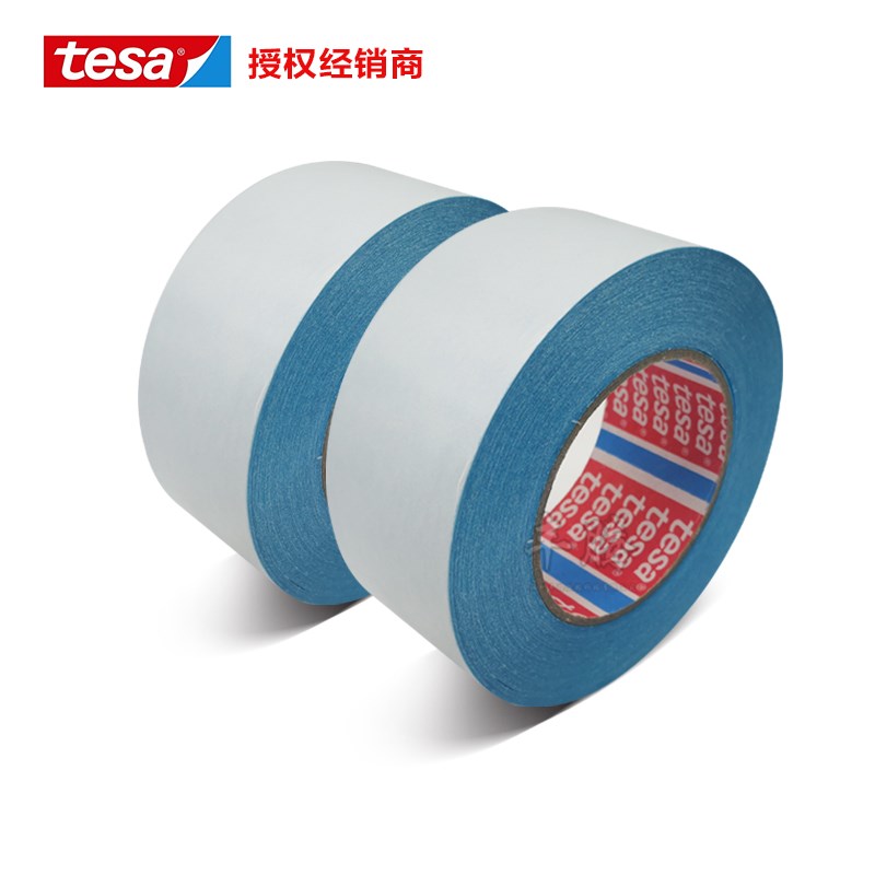 德莎te5191蓝色水溶性面胶带工业造纸印刷纸张飞接高速换卷