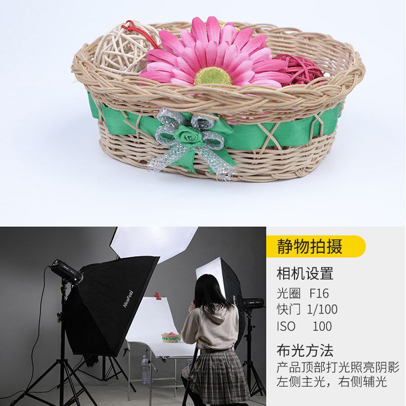 oo耐思w摄影灯影室闪光灯中小型影棚电商拍摄灯装证件照美食影棚