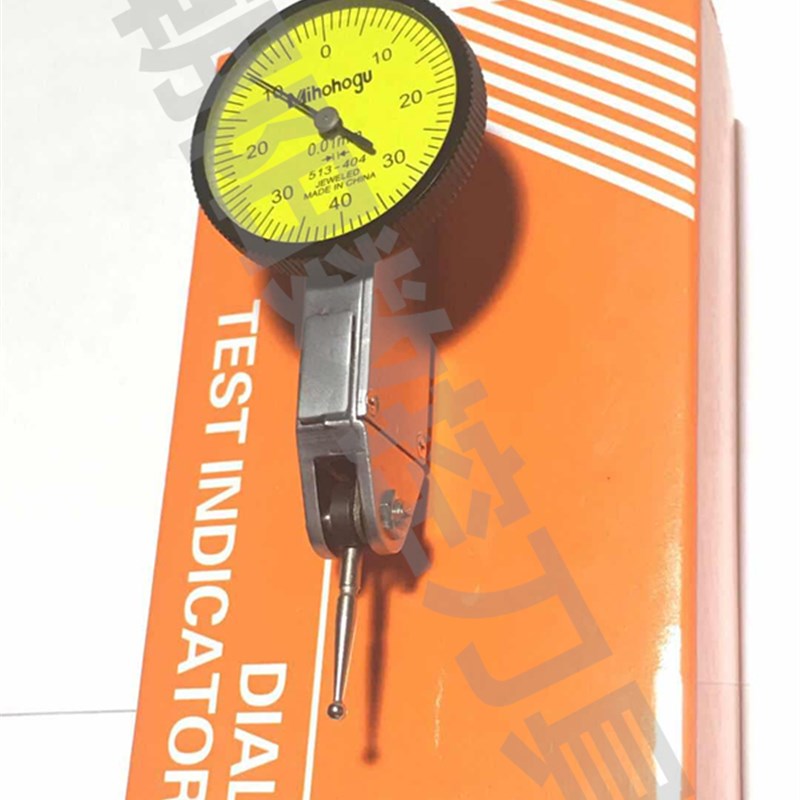 杠杆百分表0-0.8mm小校表较表仔防震防水带耳杠杆表表座靠表