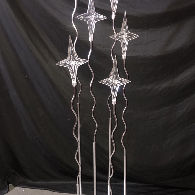 婚庆六头幸运星发光路引婚礼现场布置制作T台路引