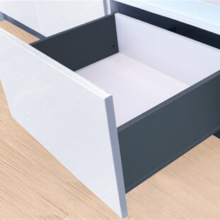 超薄骑马抽托底轨l道阻尼薄款骑马抽阻尼抽屉滑轨水立方骑马抽滑