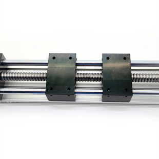 滑台模组正反牙滚珠丝杠双向双滑块精密直线导轨步V进电机移动行