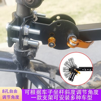 自行车后框放书包山地车后面货架特大号车筐单车后座可折叠篮子