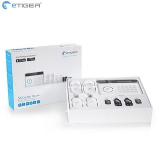 工厂新款 电话线手机卡双网防盗报警器 电虎S4 无线红外门窗防盗器