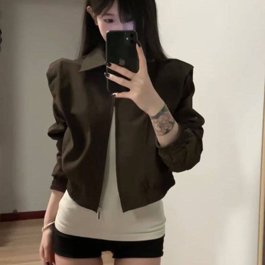 高级感百搭独特漂亮短款外套