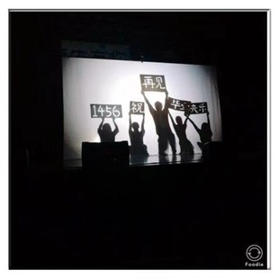 做秀营造影子舞灯光幕布特色投影手影舞柔光灯人影演艺光影剧道具