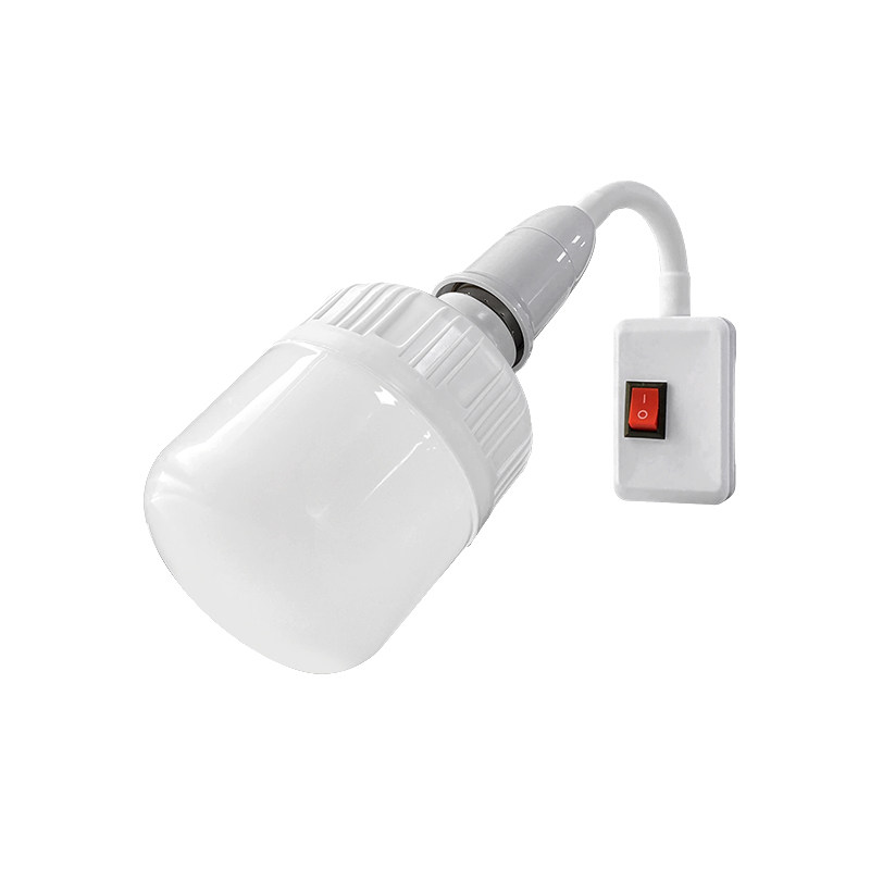 灯泡led螺口e27家用带开关插电墙壁卧室起夜照明节能灯超亮插头灯