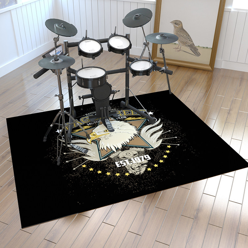 电子鼓地毯垫架子鼓防滑专用鼓垫罗兰隔音毯减震垫加厚可水洗定制