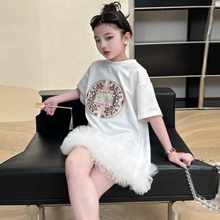 女童装裙子夏天2024新款大童女装夏季公主裙小女孩儿童夏装连衣裙