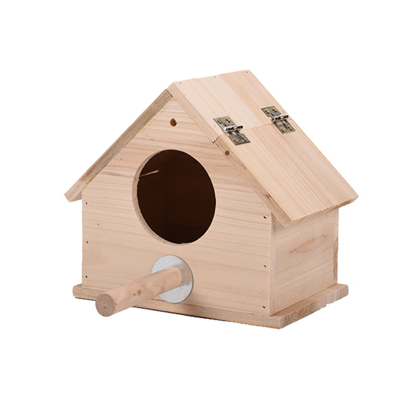 圆笼木屋箱鹦鹉鸟繁殖箱鸟窝木质孵化居住保暖牡丹虎皮文鸟玄凤