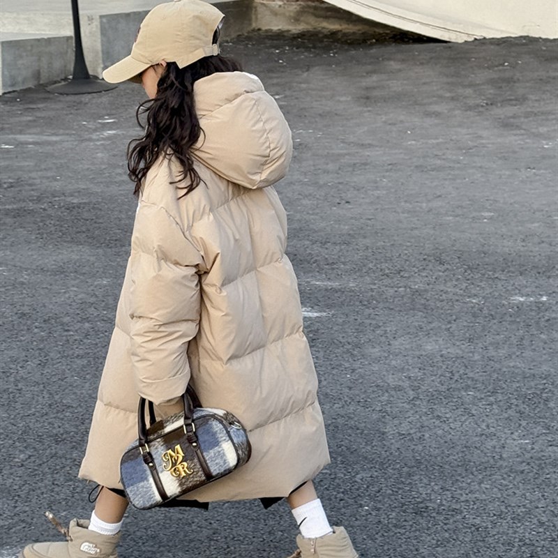 韩国童装儿童羽绒服中长款过膝加厚冬装男童女童宝宝学生洋气外套