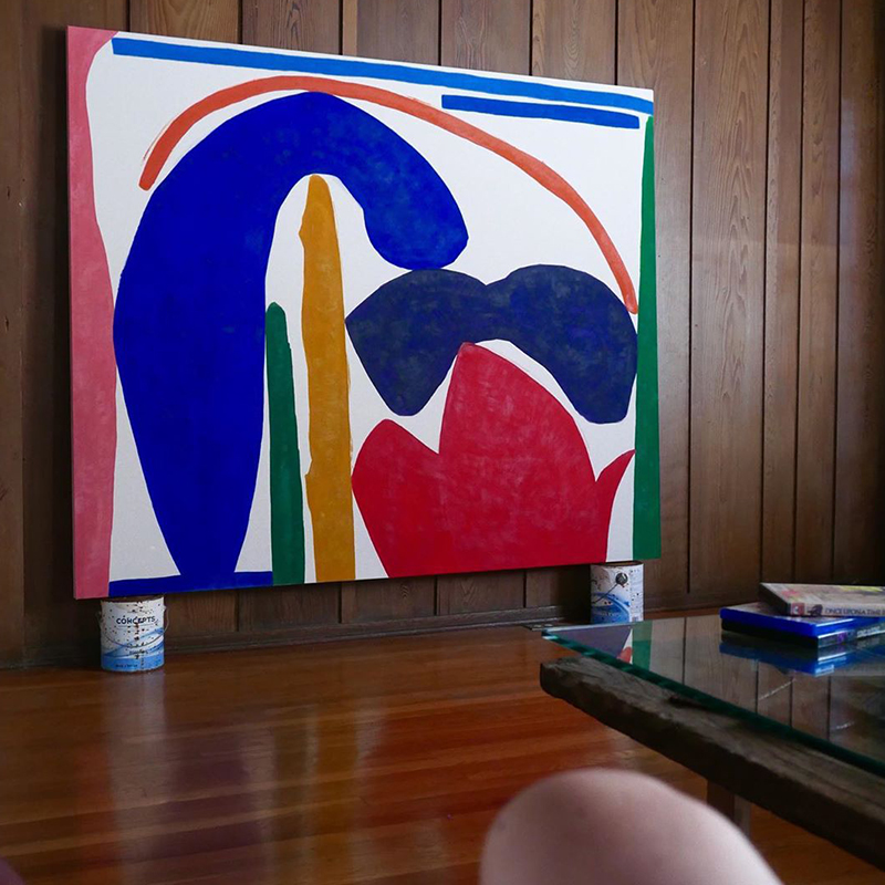 懒散画廊客厅装饰画抽象卧室挂画大尺寸落地画创意沙发背景墙壁画