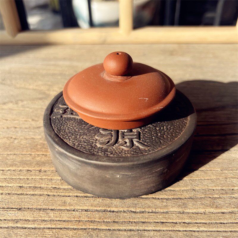 非遗砖雕摆件盖置杯垫铜钱招财进宝仿古财源广进古币茶壶茶宠配件