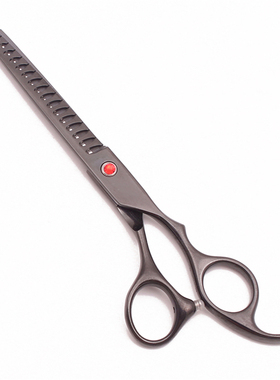 黑色宠物剪刀7寸直剪平剪狗狗打薄鱼骨牙剪弯剪猫咪泰迪美容剪子