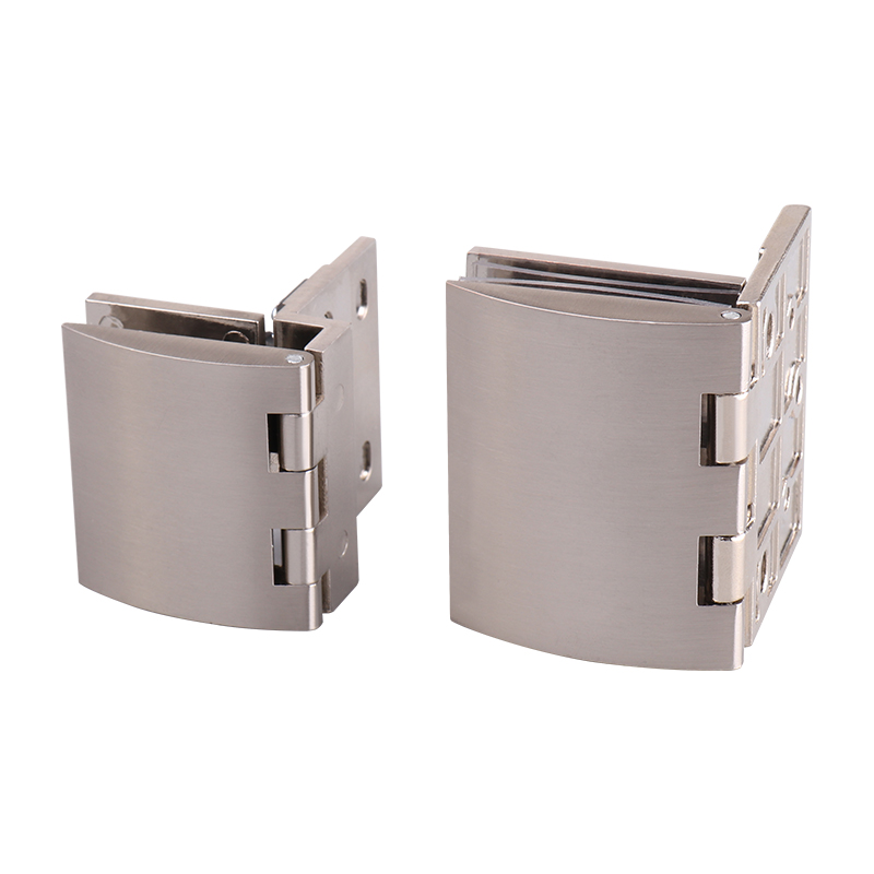 半盖玻璃柜门铰链开孔无框酒柜橱柜展示柜玻璃门合页90度固定夹