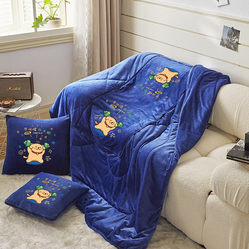 两用加厚抱枕被子折叠办公室午睡枕头毯子二合一汽车沙发靠枕车载