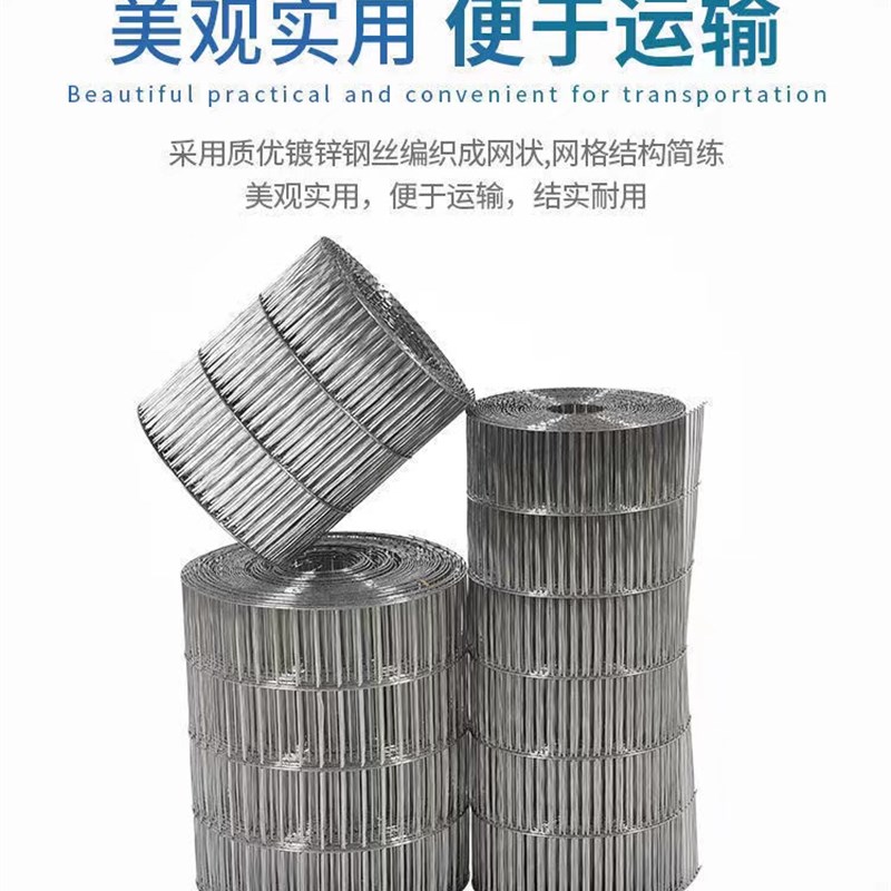 镀锌铁丝网 养殖网铁丝鸟笼护栏阳台防护鸡笼兔笼鹌鹑笼加粗整卷