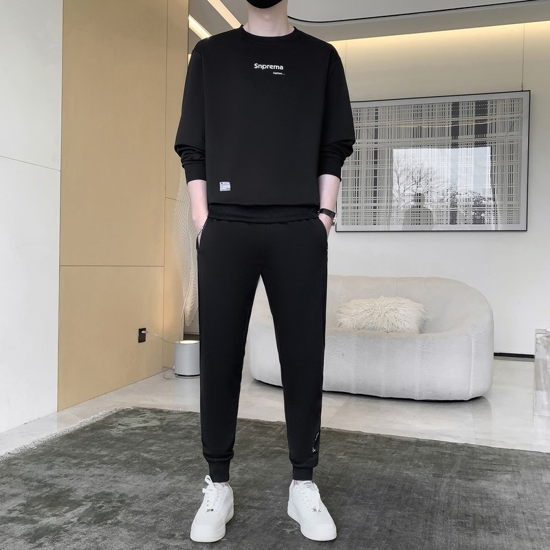 运动套装男春秋季跑步休闲卫衣大码长裤运动套装女情侣运动服套装