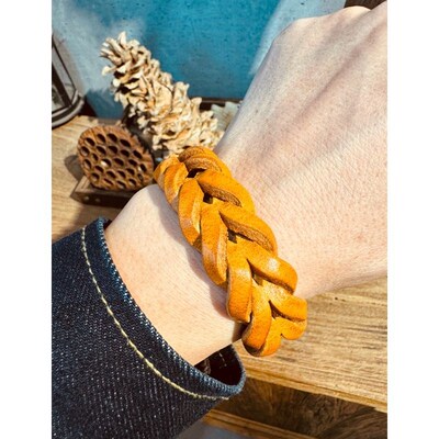 本儿哥的皮具店牛皮手环手链手工皮具牛皮编织复古植鞣男女情侣