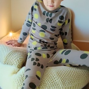 杰龙孟欧春秋冬薄款童装保暖内衣 青少年保暖秋衣秋裤儿童家居服