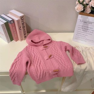 韩国童装2023新款女童韩版秋季毛衣女宝洋派毛线衣套装儿童两件套
